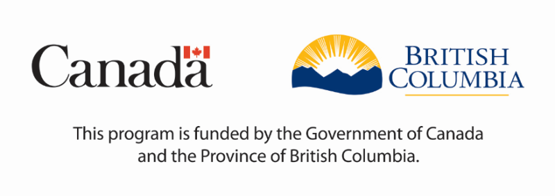 Canada BC logo - funding provided by Government of Canada and Province of BC